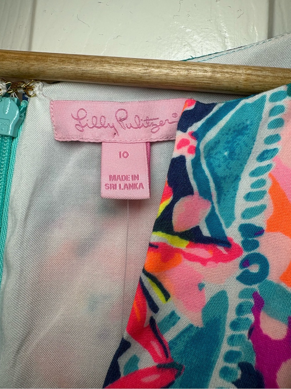 NWT Lilly Pulitzer Tanya Romper Seaside Aqua Coconut Cove Size 10 - Picture 11 of 12